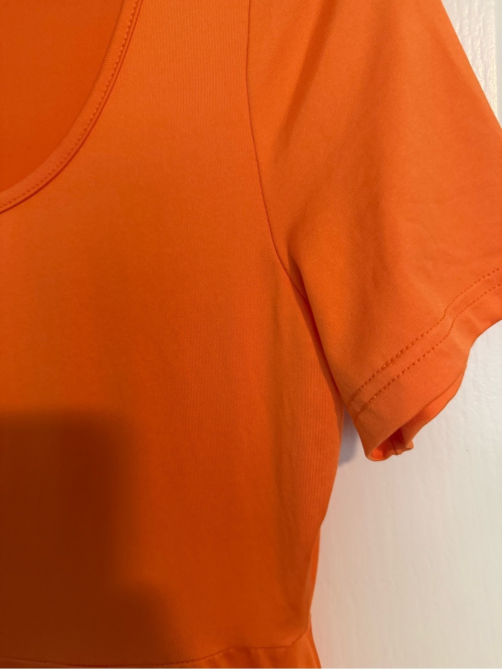 Women’s Scoop Neck Short Sleeve Top - Orange